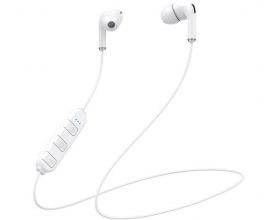 Наушники вакуумные беспроводные QUB BTE-001 Bluetooth (белый)