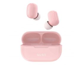 Наушники вакуумные беспроводные QUB QTWS5 TWS Bluetooth (розовый)