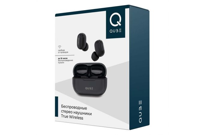 Наушники вакуумные беспроводные QUB QTWS5 TWS Bluetooth (черный)