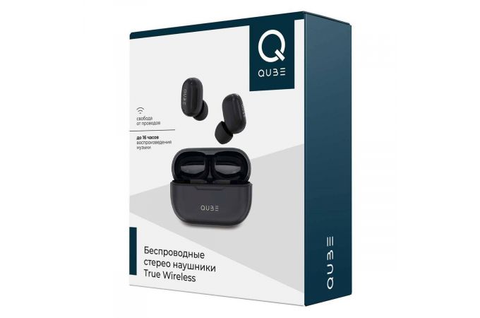 Наушники вакуумные беспроводные QUB QTWS5 TWS Bluetooth (черный)