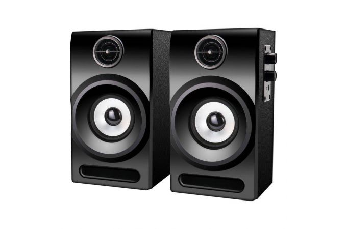 Акустическая система 2.0 Ginzzu GM-104 (черный)