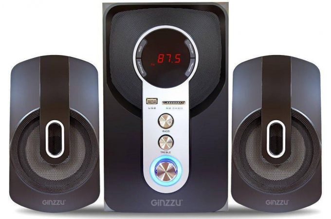 Акустическая система 2.1 Ginzzu GM-405 (черный)