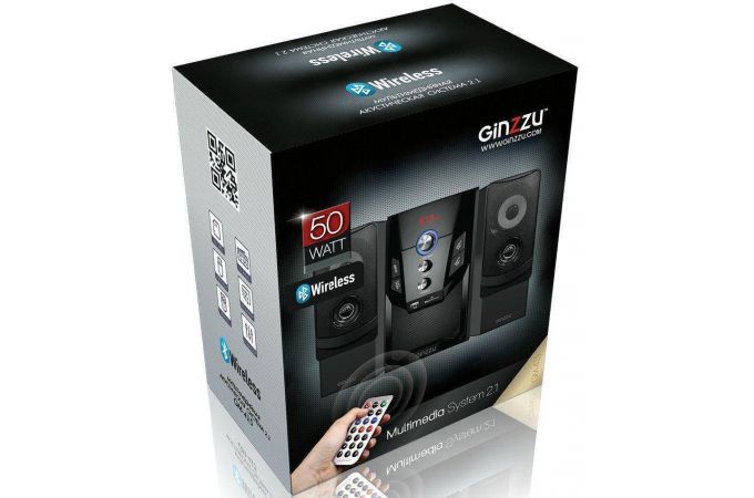 Акустическая система 2.1 Ginzzu GM-415 (черный)