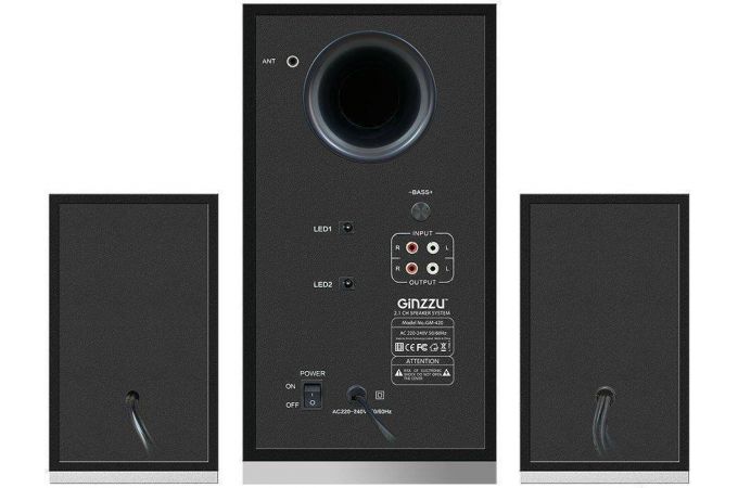 Акустическая система 2.1 Ginzzu GM-420 (черный)