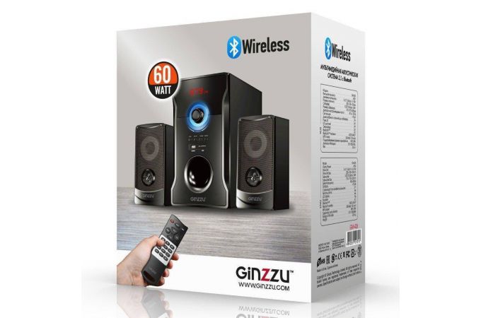 Акустическая система 2.1 Ginzzu GM-426 (черный)