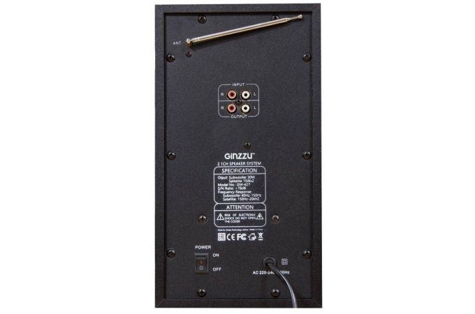 Акустическая система 2.1 Ginzzu GM-427 (черный)