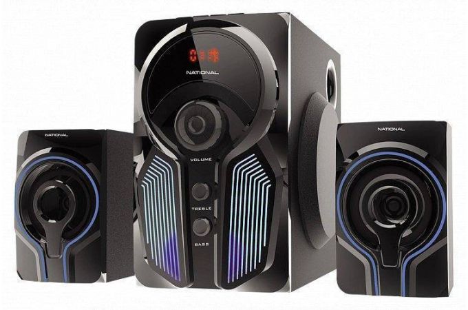Акустическая система 2.1 National NAS-1250 (черный)