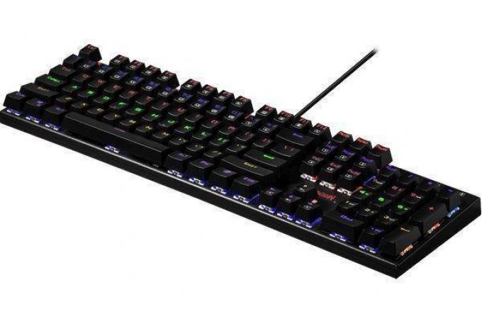 Клавиатура игровая механическая проводная Redragon Rudra RU (черный)