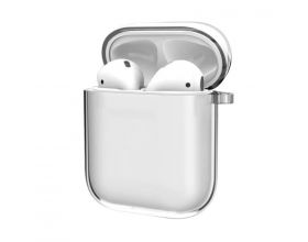 Чехол для наушников AirPods силиконовый (прозрачный)