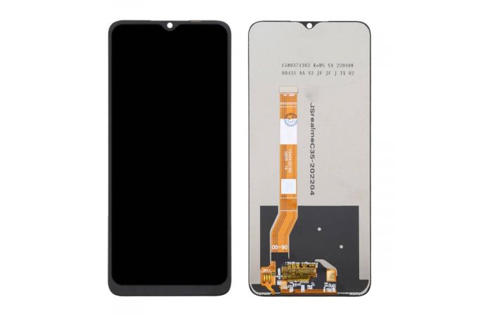 Дисплей для Realme C35 (RMX3511) в сборе с тачскрином (черный)