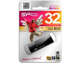 Флешка USB 2.0 Silicon Power Blaze B05 Black 32Gb