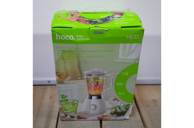 Блендер стационарный HOCO HE33 retro 1,5л МОЛОЧНО-БЕЛЫЙ (УЦЕНКА! МЯТАЯ УПАКОВКА)