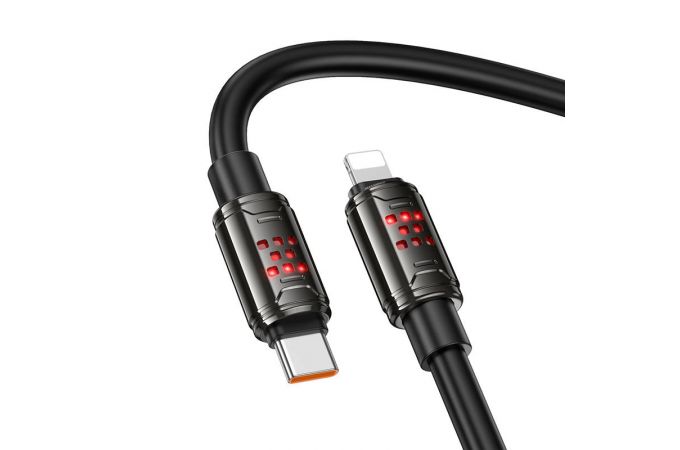 Кабель USB Type-c - Lightning HOCO U143 Joy PD27W (черный)