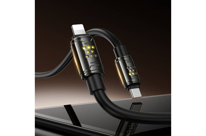 Кабель USB Type-c - Lightning HOCO U143 Joy PD27W (черный)