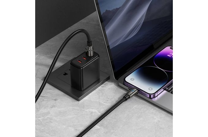 Кабель USB - Lightning HOCO U143 Joy (черный)