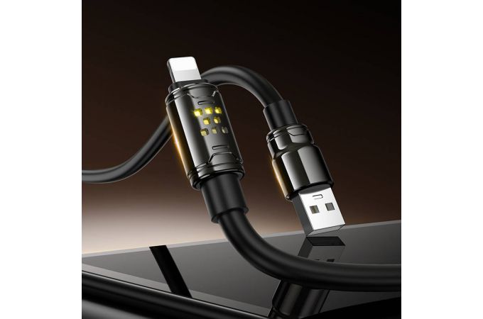 Кабель USB - Lightning HOCO U143 Joy (черный)