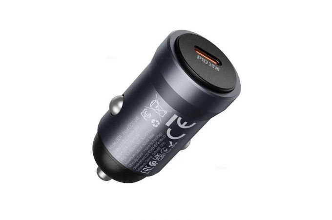 Автомобильное зарядное устройство АЗУ USB HOCO Z62A Energy PD30W (металлик)