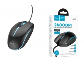 Мышь проводная HOCO GM37 Wonderful (черный)
