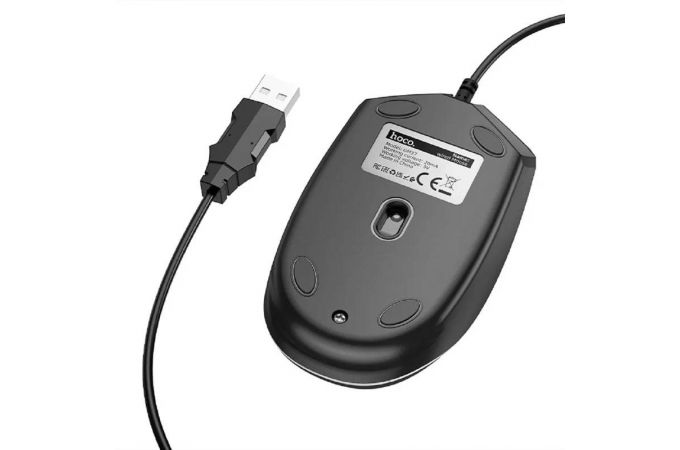 Мышь проводная HOCO GM37 Wonderful (черный)