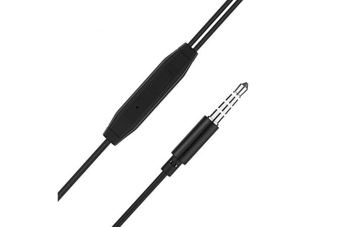 Наушники вакуумные проводные BOROFONE BM25 Sound edge universal (черный)
