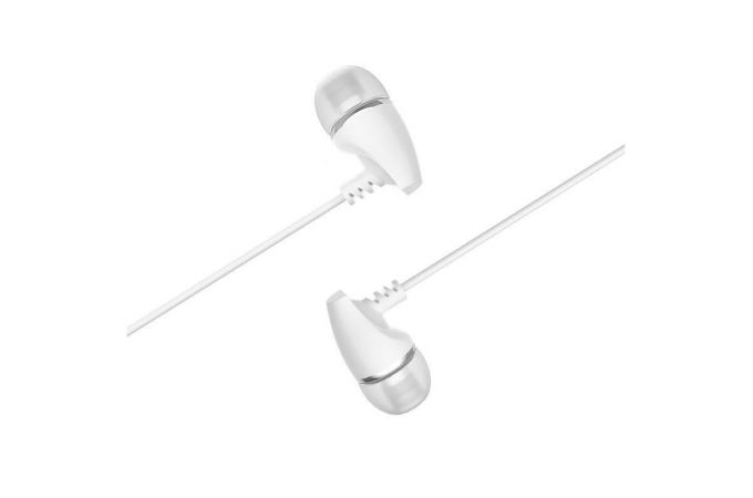 Наушники вакуумные проводные BOROFONE BM25 Sound edge universal (белый)