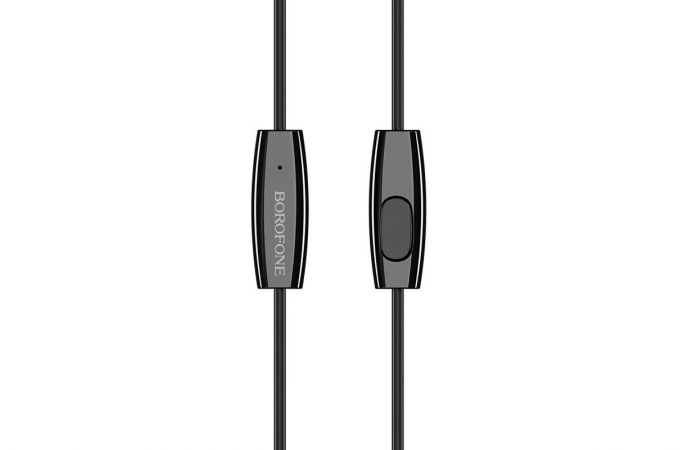 Наушники вакуумные проводные BOROFONE BM31 Mysterious universal earphones (черный)