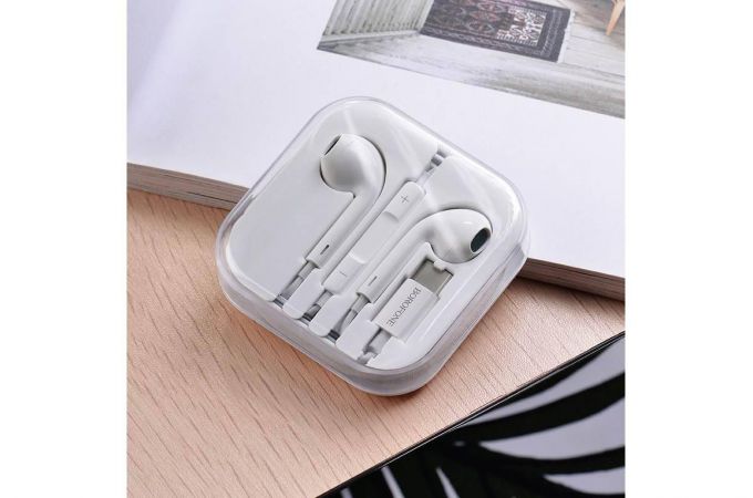 Наушники вакуумные проводные BOROFONE BM27 Amazing sound штекер Type-C (белый)