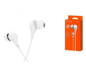 Наушники вакуумные проводные BOROFONE BM24 Milo universal earphones (белый)