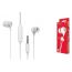 Наушники вакуумные проводные BOROFONE BM28 Tender sound universal earphones (белый)