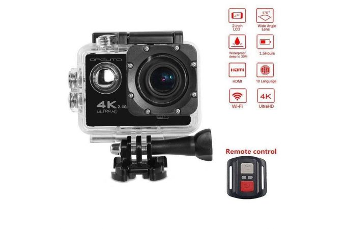 Экшн камера Орбита OT-VNG07 (Черный, 4K)