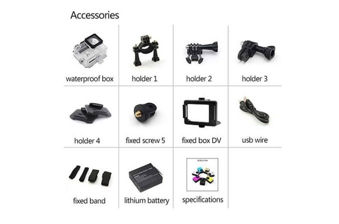 Экшн камера Орбита OT-VNG08 (Черный, 1080P)