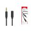 Кабель аудио удлинитель BOROFONE BL12 (Джек 3,5мм на гнездо 3,5мм) 1м (черный)