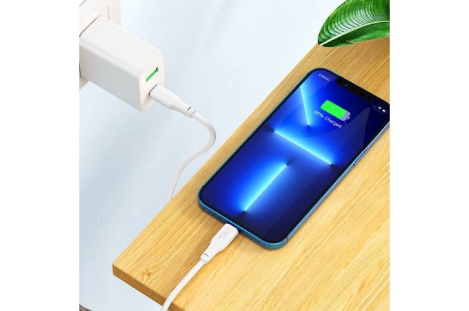 Кабель USB Type-C - Lightning HOCO X93 PD20W (белый) 1м