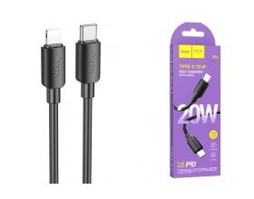 Кабель USB Type-C - Lightning HOCO X96 PD20W (черный) 1м