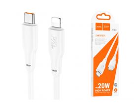 Кабель USB Type-C - Lightning HOCO X93 PD20W (белый) 2м