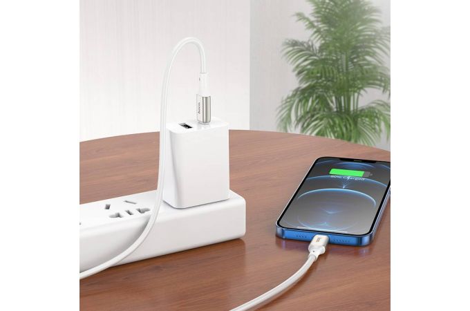 Кабель USB Type-C - Lightning HOCO X66 PD20W (белый) 1м