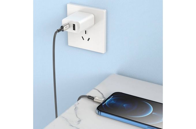 Кабель USB Type-C - Lightning HOCO X66 PD20W (белый) 1м