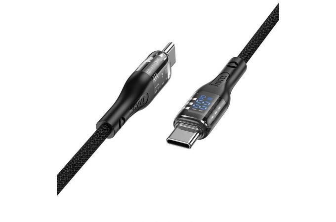 Кабель USB Type-C - USB Type-C HOCO U115 100W (черный) 1м