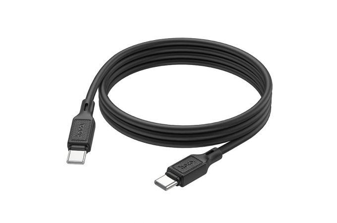 Кабель USB Type-C - USB Type-C HOCO X90 PD60W (черный) 1м (силиконовый)