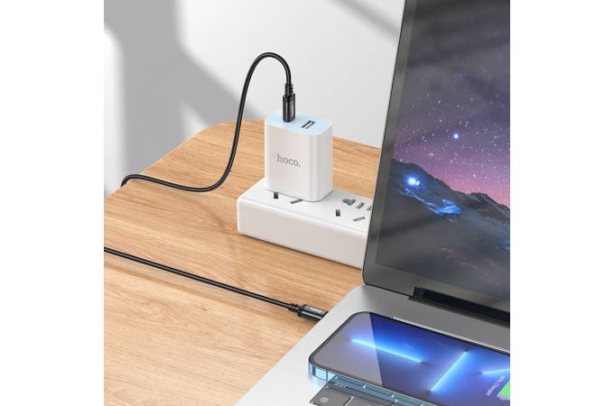 Кабель USB Type-C - USB Type-C HOCO X91 PD60W (черный) 3м