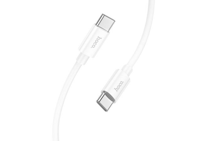 Кабель USB Type-C - USB Type-C HOCO X87 PD60W (белый) 1м (силиконовый)