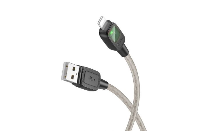 Кабель USB - Lightning HOCO U124 , 2,4A (черный) 1,2м