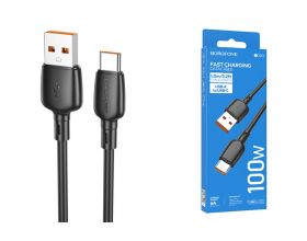 Кабель USB - USB Type-C BOROFONE BX93 100W (черный) 1м