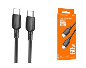 Кабель USB Type-C - USB Type-C BOROFONE BX93, PD60W (черный) 1м