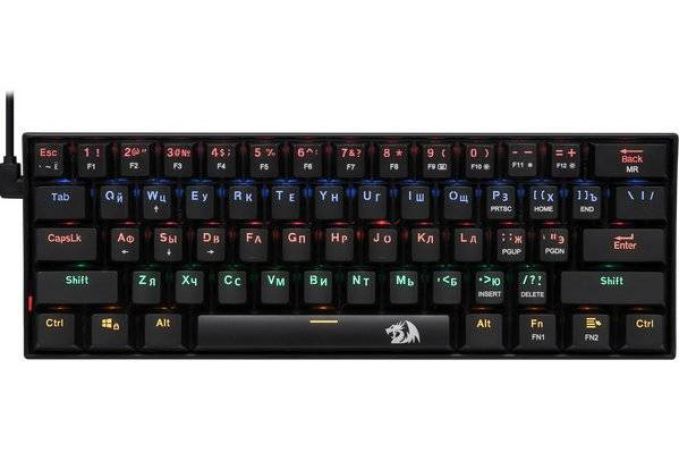 Клавиатура игровая механическая Redragon Lakshmi RU радужная подсветка/перекл.Outemu