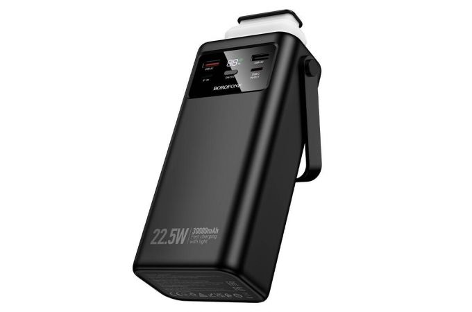 Универсальный дополнительный аккумулятор Power Bank BOROFONE BJ65 High 22.5W+PD20W four-cables (30000mAh) (черный)