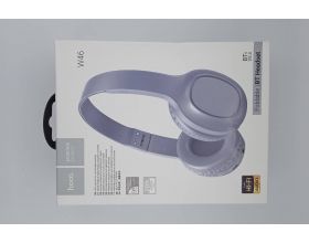 Наушники мониторные беспроводные HOCO W46 wireless headphones Bluetooth (светло синий) (УЦЕНКА! МЯТАЯ УПАКОВКА)