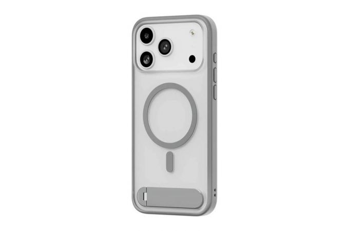 Чехол для iPhone 17 Pro Max uBear Stand 360 Mag  MagSafe (Серый)