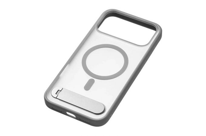 Чехол для iPhone 17 Pro Max uBear Stand 360 Mag  MagSafe (Серый)