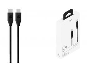 Кабель USB-C/USB-C uBear 1.2м, 60W (Черный)